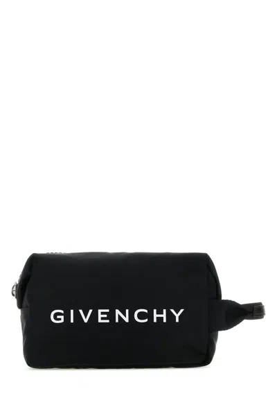Givenchy Black Nylon Gzip Puoche