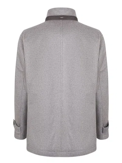 Herno Three-quarter Coats In Grey