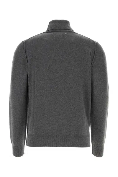 Maison Margiela Sweaters In Medium Grey