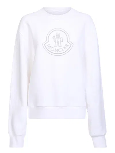 Moncler Sweatshirts In White