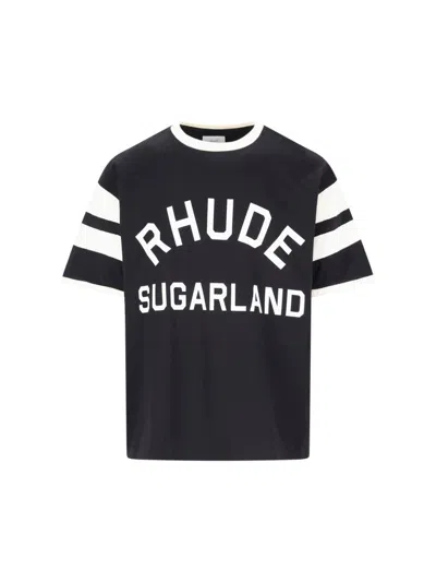 Rhude T-shirts And Polos In Black