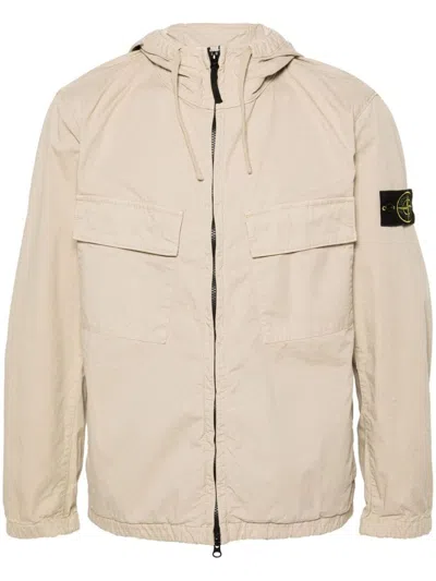 Stone Island Coats In Beige