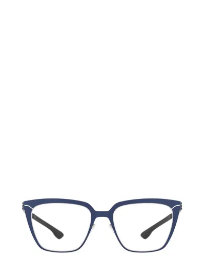 Ic! Berlin Eyeglasses In Blue - Shiny Graphite