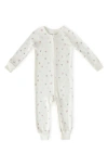 Pehr Unisex Cotton Printed Snug Fit Sleeper Coverall - Baby In Nordic Star
