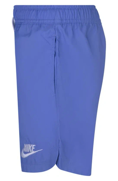 Nike Kids' Woven Athletic Shorts In Blue