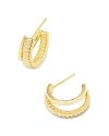 Kendra Scott Layne Double Huggie Hoop Earrings In Gold