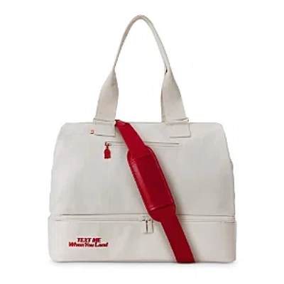 Beis Lonely Ghost Travel Bag In Ghost White
