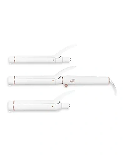 T3 Switch Kit Classic Trio Interchangeable Curling Iron With 3 Barrels In White