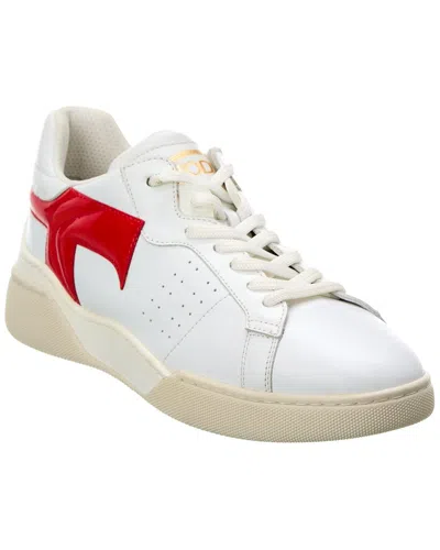 Tod's Leather Sneaker In White