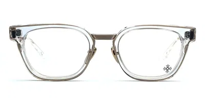 クロムハーツchrome hearts Duck Butter crystal Chrome Hearts Duck Butter - Cristal / Gold Rx Glasses In