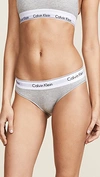 Calvin Klein Underwear Logo Band Thong In Grey Heather