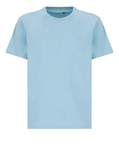 Ralph Lauren Pony T-shirt In Light Blue