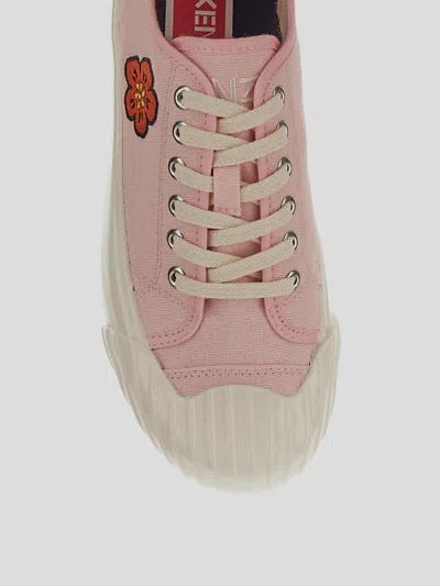 Kenzo School Low Top Sneakers In Pink