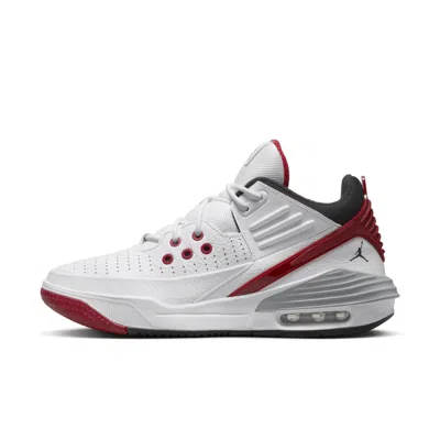 Nike Air Jordan Max Aura 5 Casual Shoes In White/black/varsity Red/wolf Grey