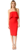 Likely Driggs Strapless Cocktail Dress In Scarlet