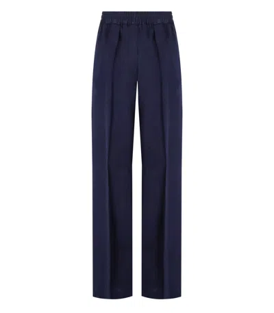 Cruna Ilaria Dark Blue Trousers In Blau