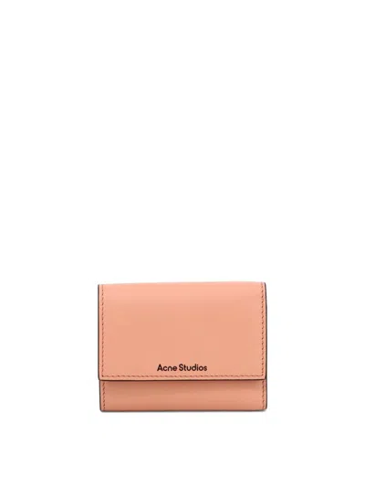 Acne Studios Wallet With Logo In Pink