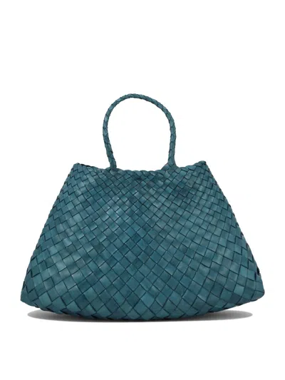 Dragon Diffusion "santa Croce Small" Handbag In Blue