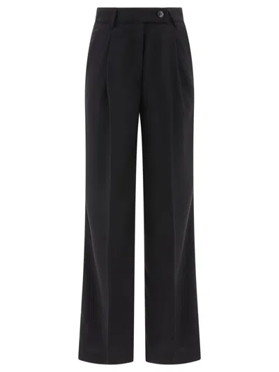 Fit F.it Tailored Trousers With Pressed Crease In Black