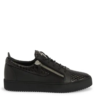 Giuseppe Zanotti Frankie Leather Sneakers In Black