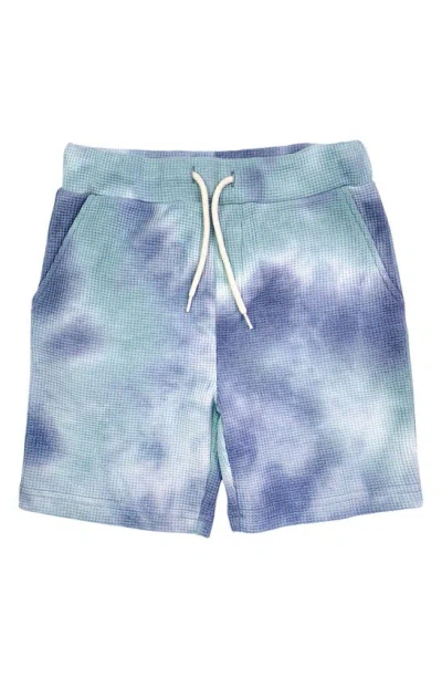 Appaman Kids' Tie Dye Resort Shorts In Seafoam Tie Dye