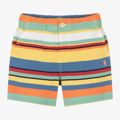 Ralph Lauren Kids' Boys Yellow Striped Cotton Shorts