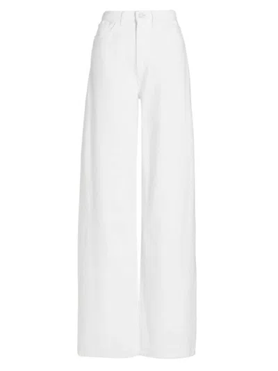 3x1 Women's Flip High-rise Wide-leg Jeans In Blanc