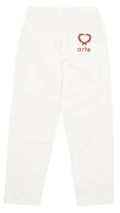 Arte Antwerp Poage Back Heart Pants In Cream