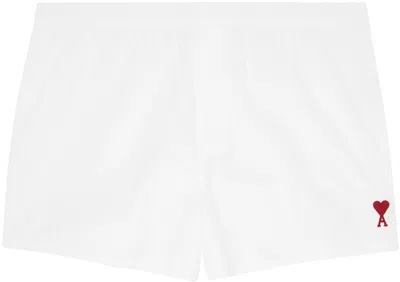 Ami Alexandre Mattiussi Ami De Coeur Cotton Boxers In White