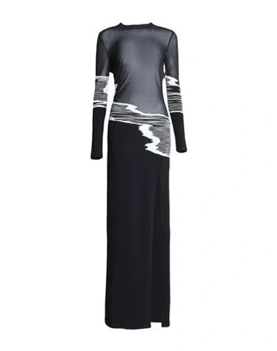 Missoni Woman Maxi Dress Black Size 4 Viscose, Polyester, Polyamide