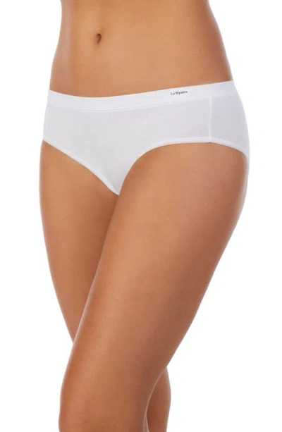 Le Mystere Signature Cotton Hipster Underwear In Coconut