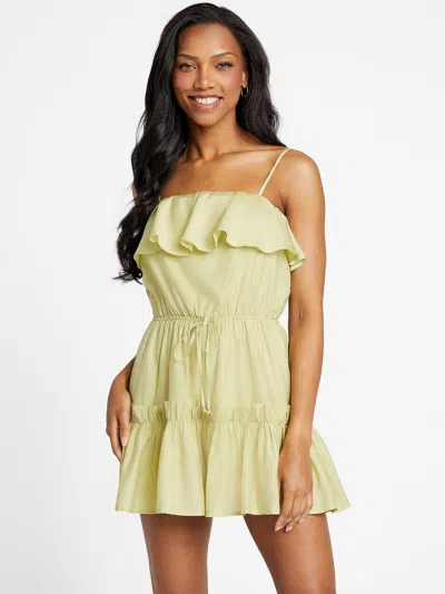 Guess Factory Claudia Romper In Yellow