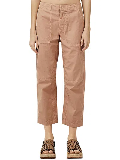 Rag & Bone Womens High Rise Cropped Straight Leg Pants In Brown