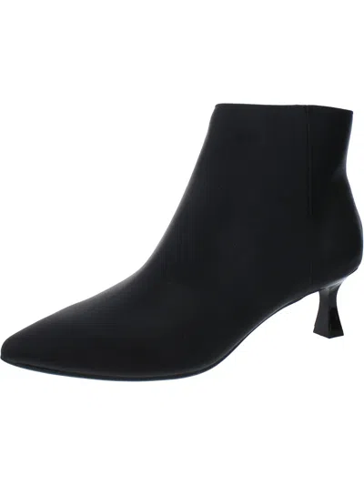 Kenneth Cole New York Bexx Womens Faux Leather Ankle Booties In Black