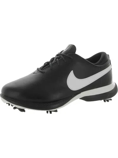 Nike Air Zoom Victory Tour 2 Mens Faux Leather Cleats Golf Shoes In Black