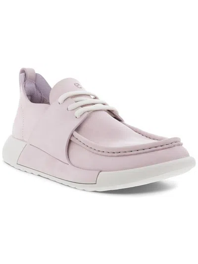 Ecco Cozmo 2.0 Womens Leather Lifestyle Casual And Fashion Sneakers In Purple