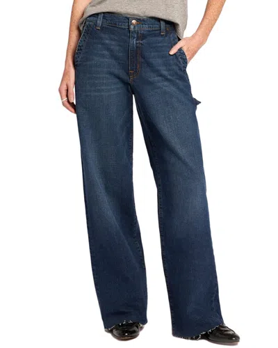 Current Elliott Current/elliott The Painter Zenith Wash Wide Leg Jean In Blue