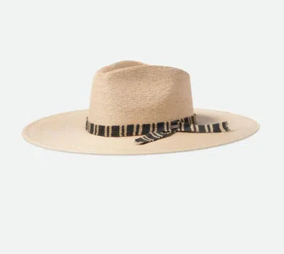 Brixton Leigh Straw Fedora In Natural In Neutral