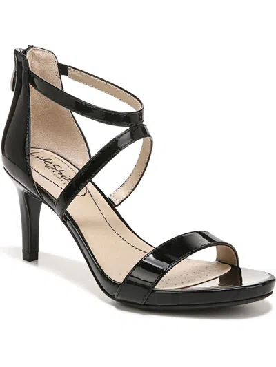 Lifestride Memories 2 Womens Patent Strappy Heels In Black