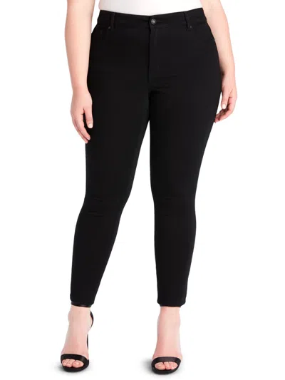 Jessica Simpson Womens Curvy High Rise Jeans In Black