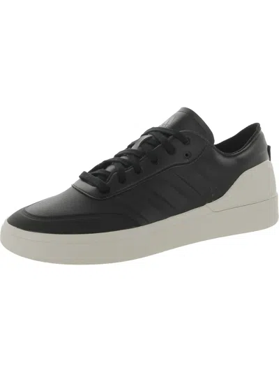 Adidas Originals Court Revival Mens Faux Leather Comfort Insole Other Sports Shoes In Black