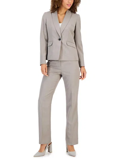 Le Suit Womens Slub Suit Separate Suit Jacket In Multi