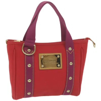 Pre-owned Louis Vuitton Cabas Canvas Tote Bag () In Red