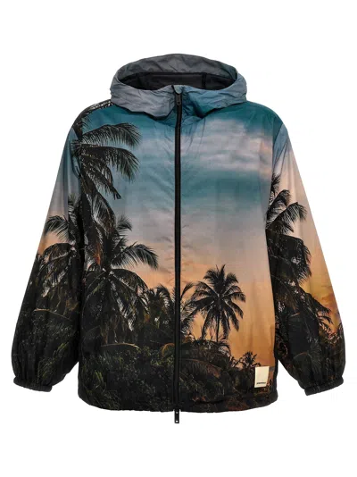 Emporio Armani Tropicale Casual Jackets, Parka Multicolor
