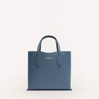 Furla Era小号牛皮女士手提包 In Blue