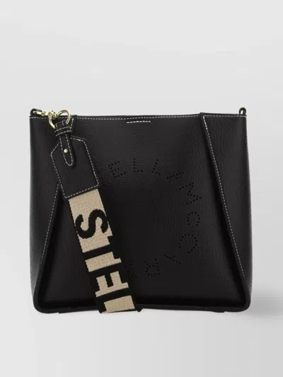 Stella Mccartney Mini Soft Faux Leather Shoulder Bag In Чёрный