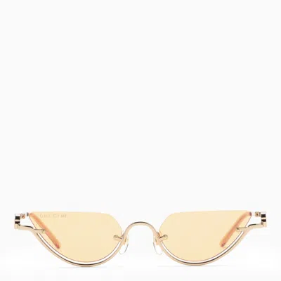 Gucci Cat Eye Sunglasses Gold And Yellow Women