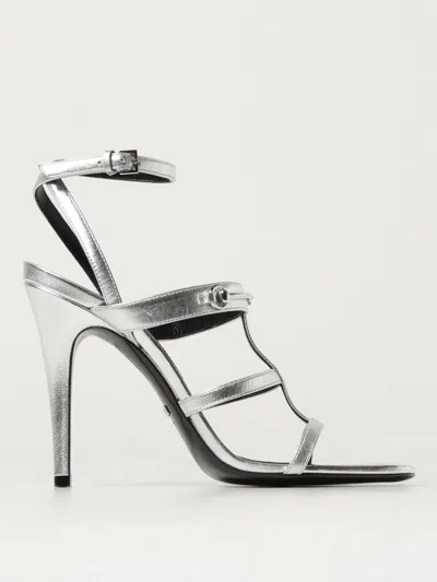 Gucci Heeled Sandals In Silver