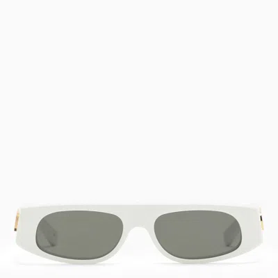 Gucci White Acetate Geometric Sunglasses Women