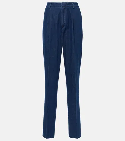 Tove Maggie High-rise Wide-leg Jeans In Mid Blue